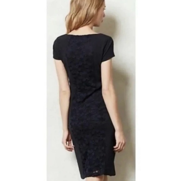 Moulinette Soeurs Anthropologie Jocelyn Navy Blue Shift Dress - Picture 3 of 8